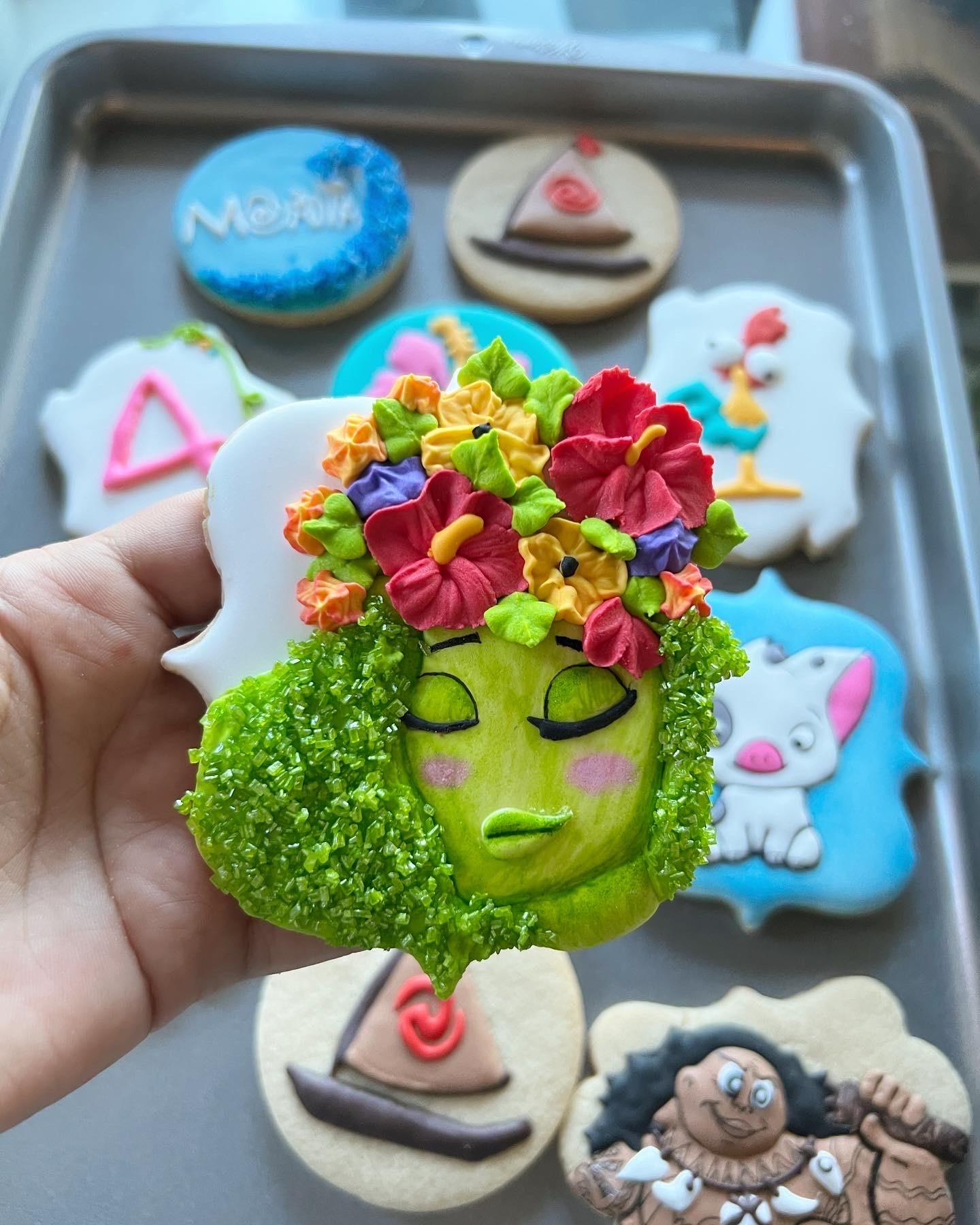 Cookie Decorated Moana