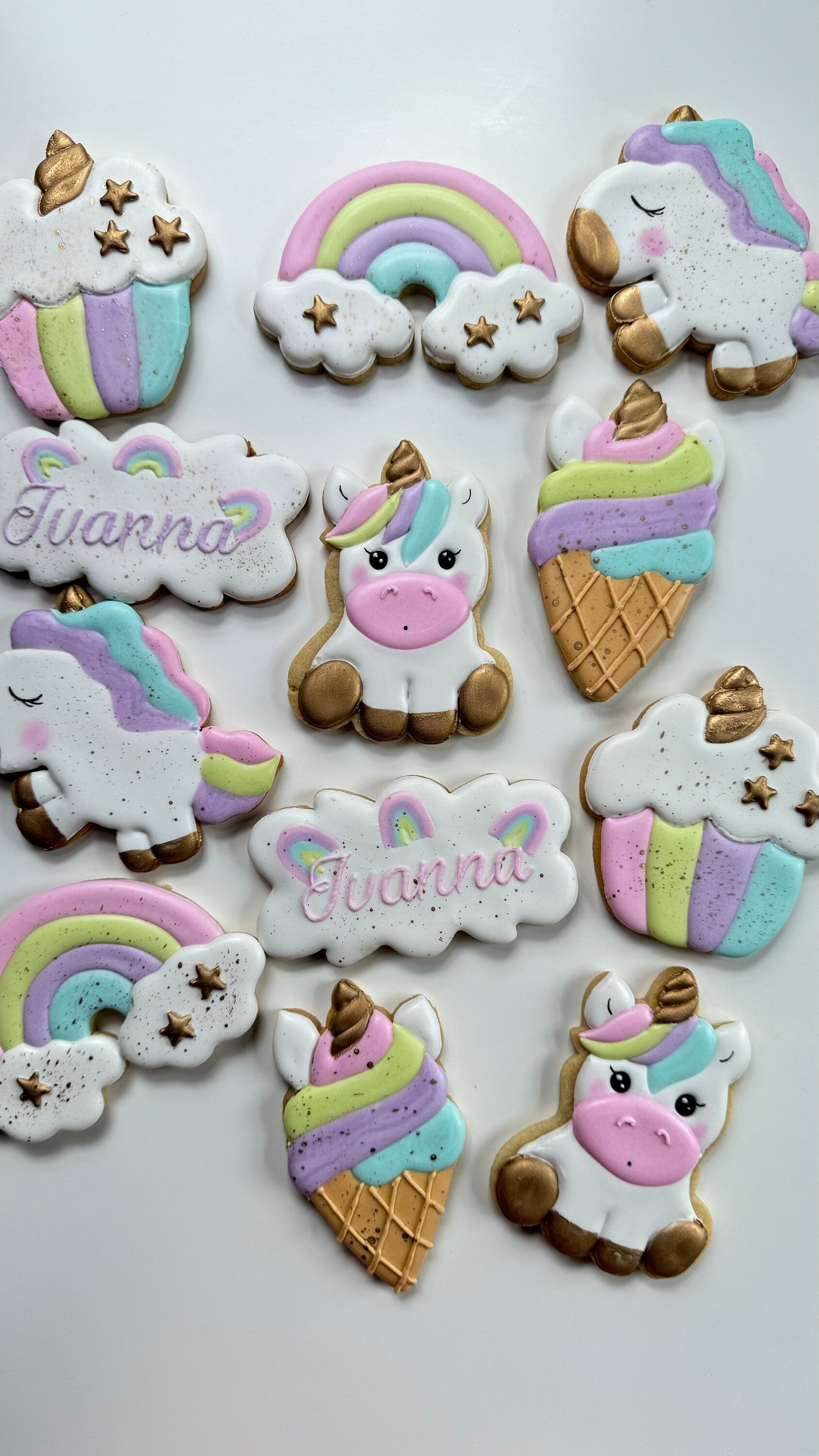 Personalized Unicorn Cookies: Birthday, Wedding, Baby Shower