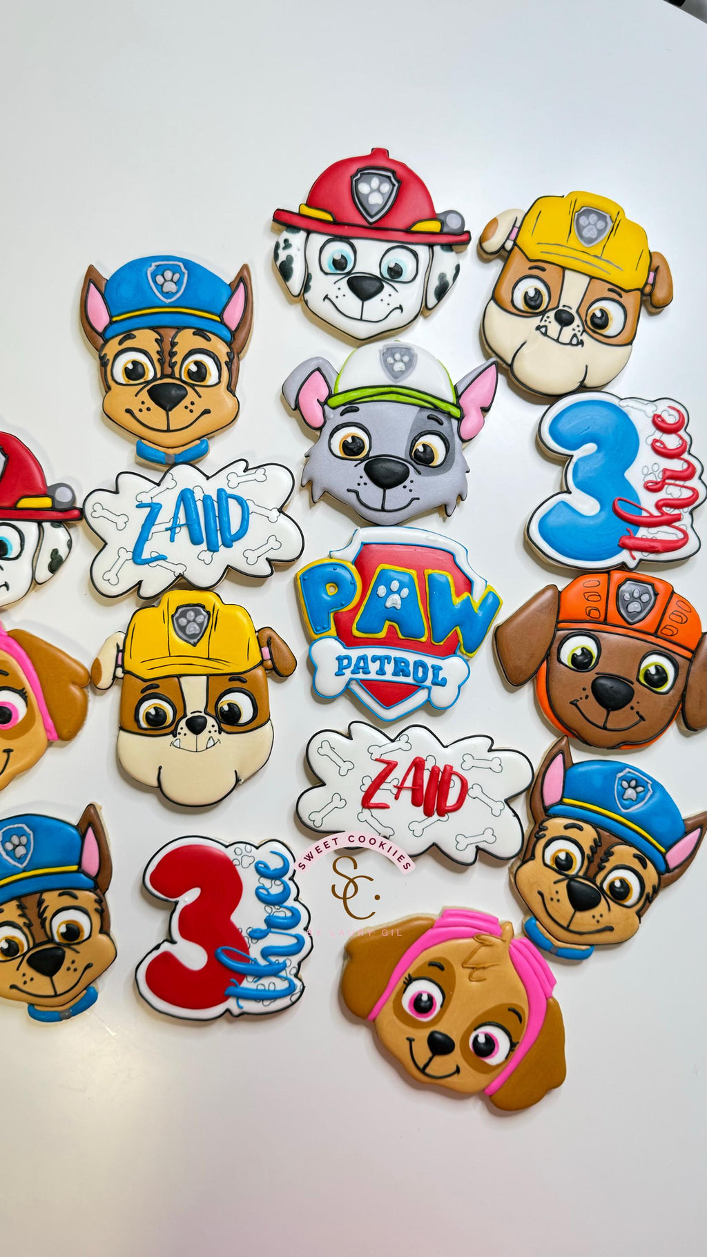 Galletas decoradas de Paw Patrol