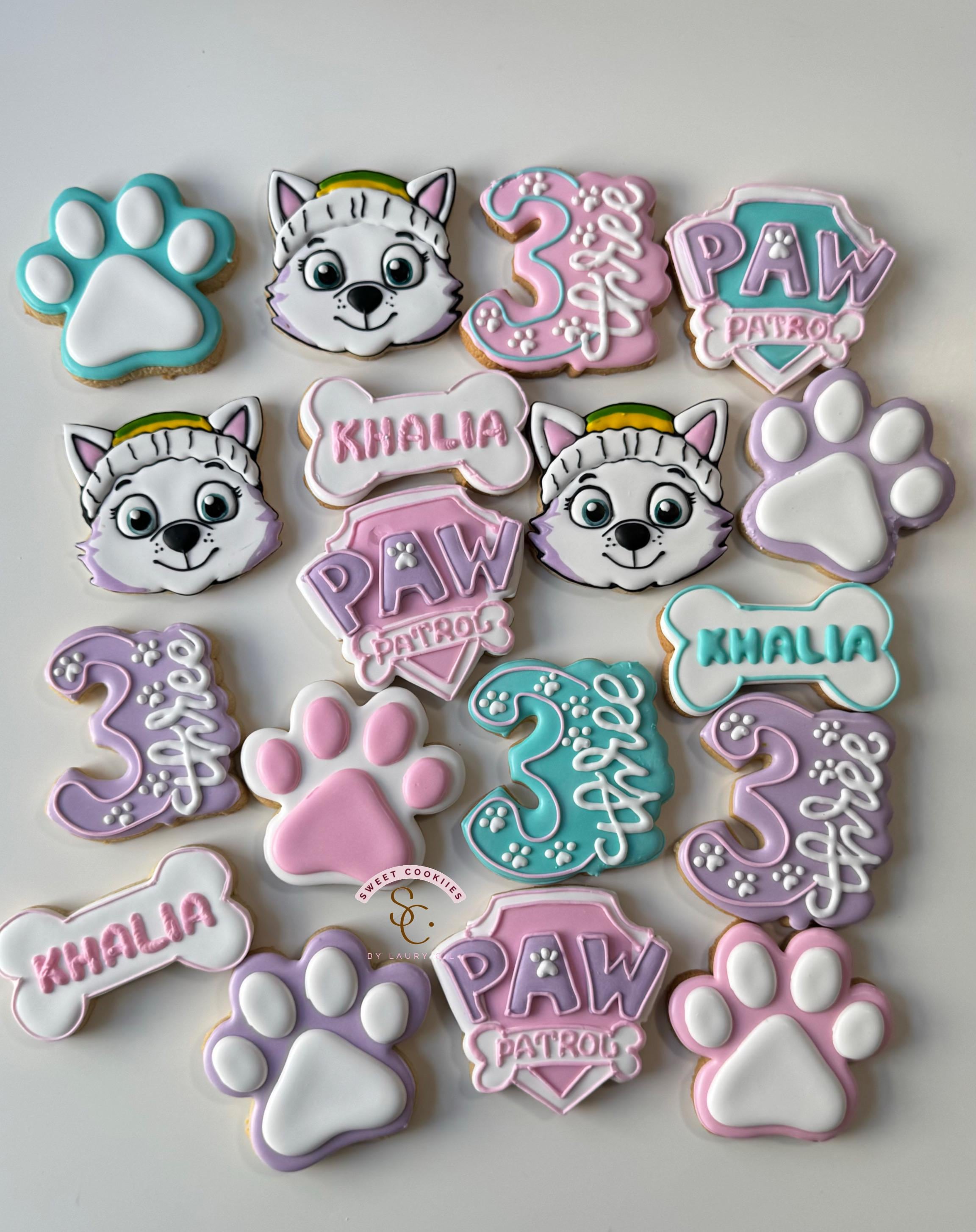 Galletas decoradas de Paw Patrol