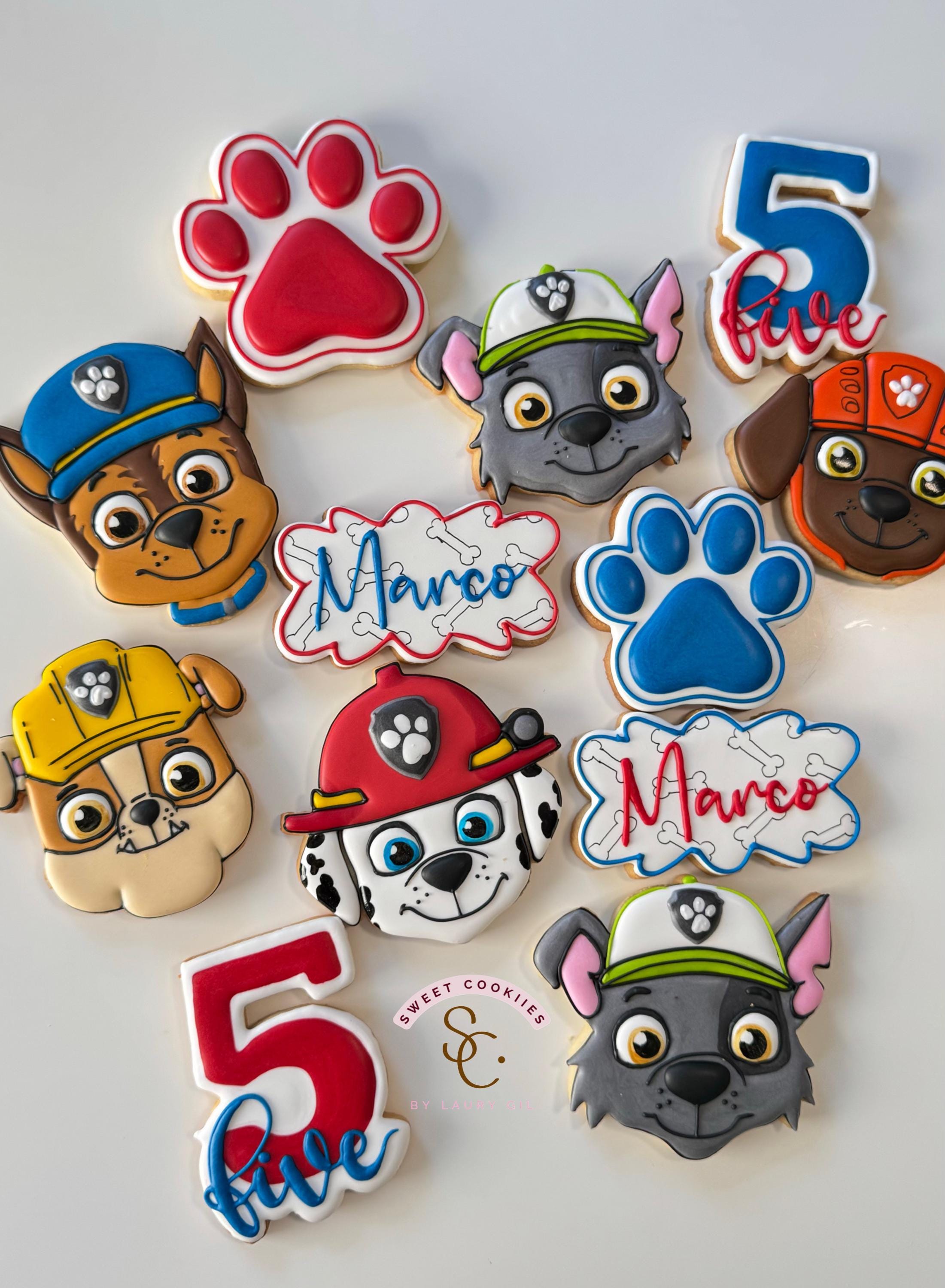 Galletas decoradas de Paw Patrol