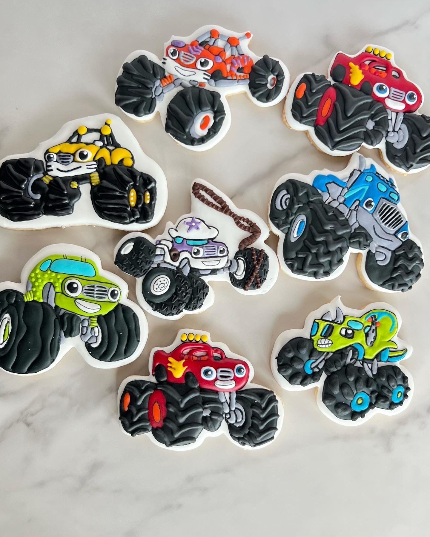 Blazed Monster Truck cookie decorated